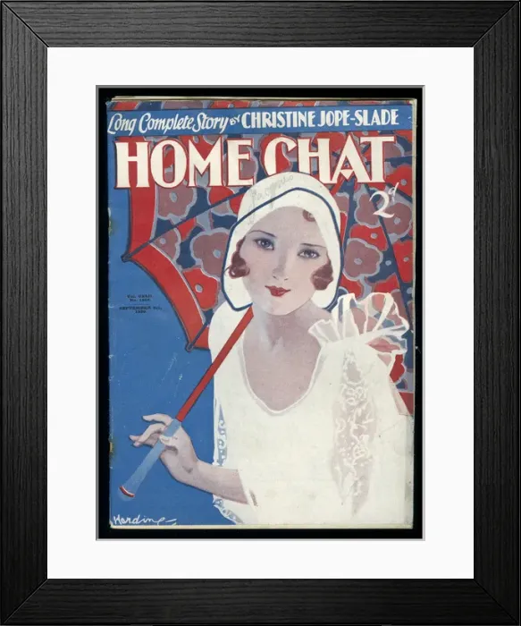 Framed Print : Cover of Home Chat Magazine Framed Print : Cover of Home Chat Magazine