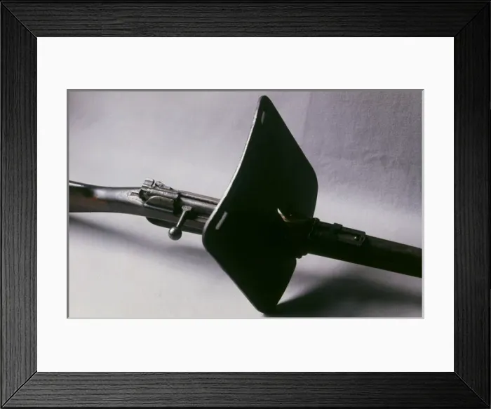 Framed Print : German Gewehr 88 rifle with face guard Framed Print : German Gewehr 88 rifle with face guard