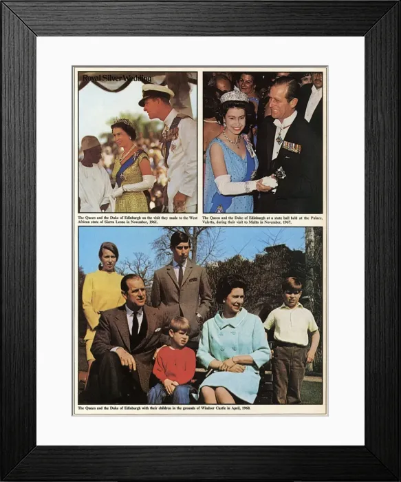 Framed Print : Scenes from the life of Queen Elizabeth II Framed Print : Scenes from the life of Queen Elizabeth II