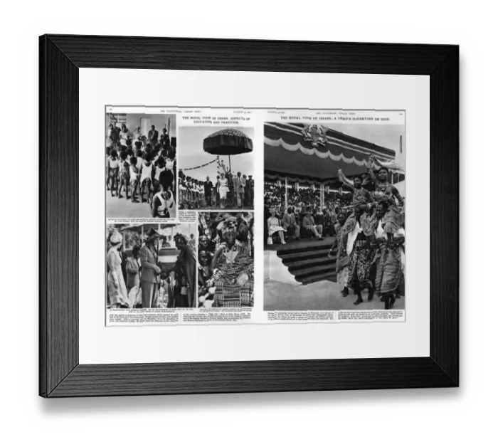 Framed Print : The royal tour of Ghana Framed Print : The royal tour of Ghana