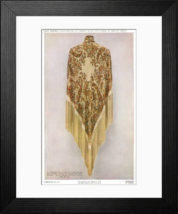 Framed Print : Liberty silk shawl Framed Print : Liberty silk shawl