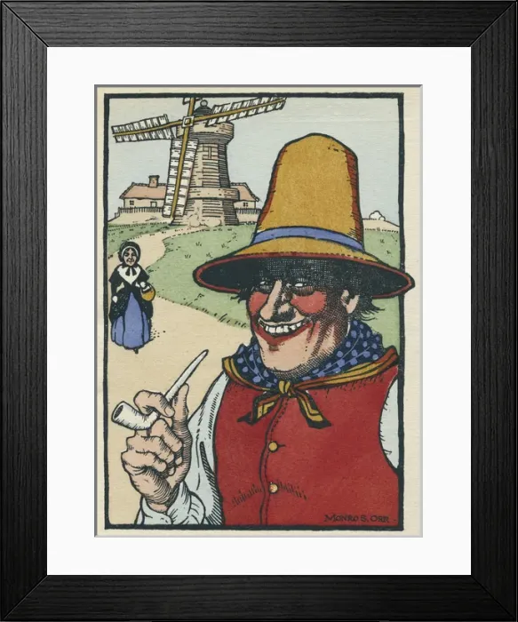 Framed Print : Mother Goose illustration Framed Print : Mother Goose illustration