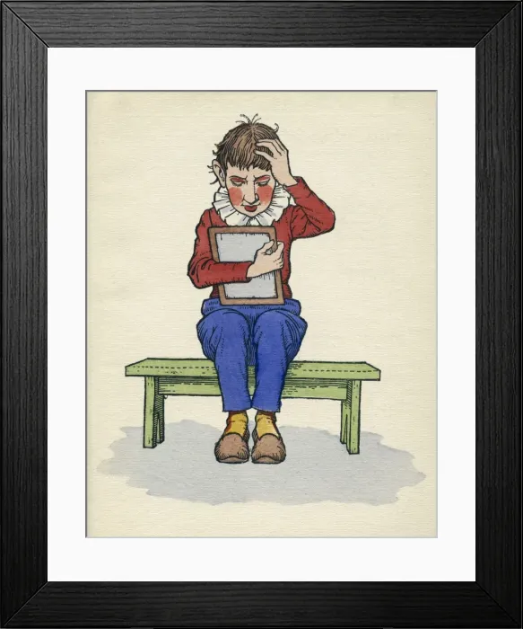 Framed Print : Mother Goose illustration Framed Print : Mother Goose illustration
