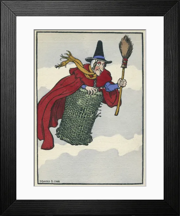 Framed Print : Mother Goose illustration Framed Print : Mother Goose illustration