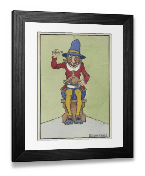 Framed Print : Mother Goose illustration Framed Print : Mother Goose illustration