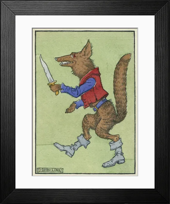 Framed Print : Mother Goose illustration Framed Print : Mother Goose illustration
