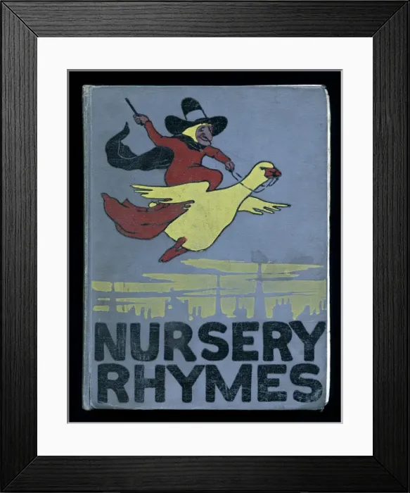 Framed Print : Cover design, Nursery Rhymes Framed Print : Cover design, Nursery Rhymes