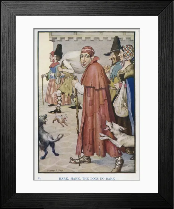 Framed Print : Mother Goose illustration Framed Print : Mother Goose illustration