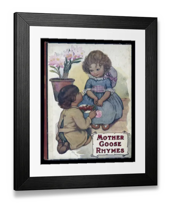 Framed Print : Cover design, Mother Goose Rhymes Framed Print : Cover design, Mother Goose Rhymes