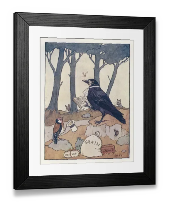 Framed Print : Nursery Rhymes -- Robin Redbreast Framed Print : Nursery Rhymes -- Robin Redbreast