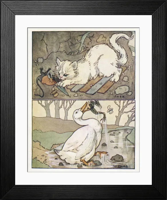 Framed Print : Nursery Rhymes -- A Frog He Would A-Wooing Go Framed Print : Nursery Rhymes -- A Frog He Would A-Wooing Go