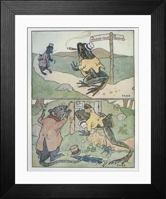 Framed Print : Nursery Rhymes -- A Frog He Would A-Wooing Go Framed Print : Nursery Rhymes -- A Frog He Would A-Wooing Go