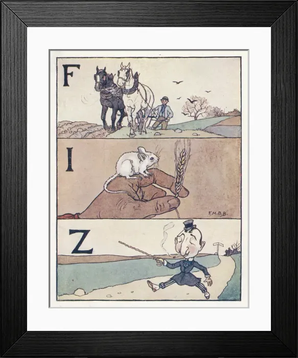 Framed Print : Nursery Rhymes -- F, I, Z Framed Print : Nursery Rhymes -- F, I, Z