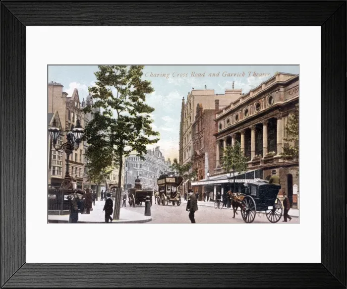 Framed Print : Charing Cross Road and the Garrick Theatre Framed Print : Charing Cross Road and the Garrick Theatre