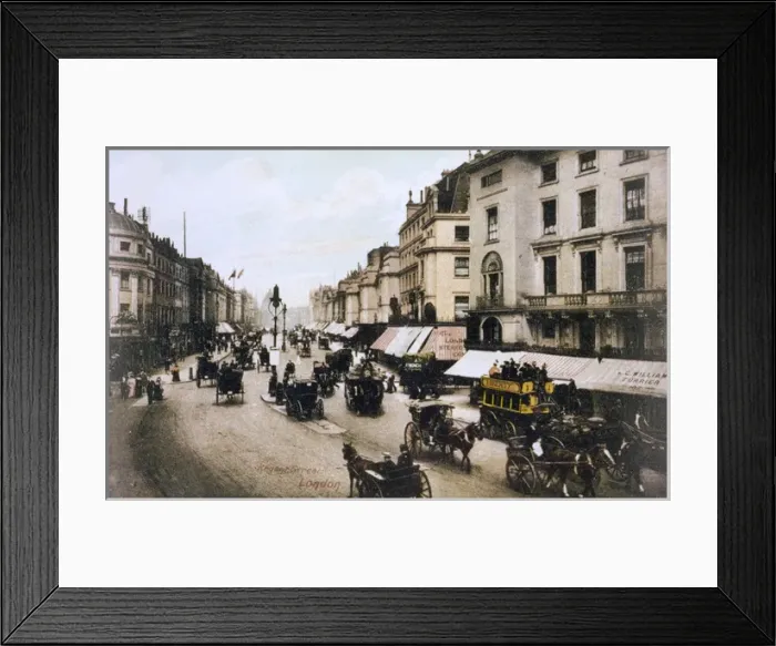 Framed Print : Regent Street and the Regent Street Library. London Framed Print : Regent Street and the Regent Street Library. London