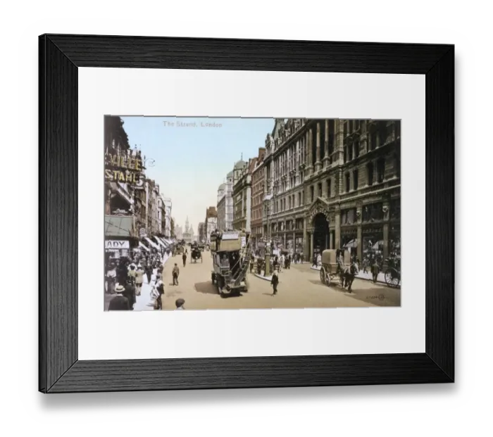 Framed Print : The Strand and the Strand Hotel Cecil Framed Print : The Strand and the Strand Hotel Cecil