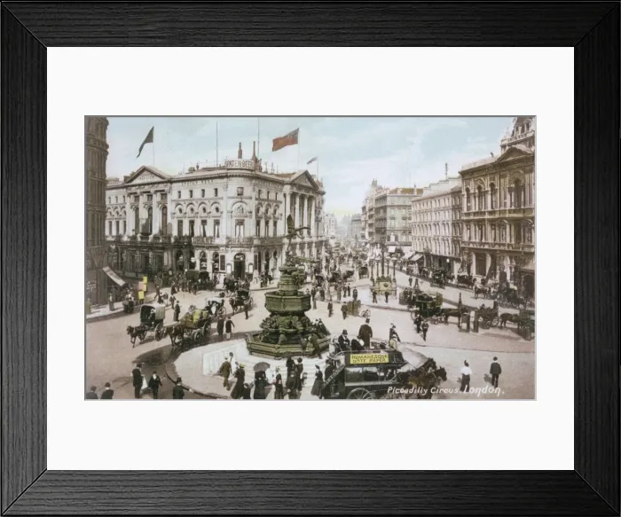 Framed Print : View of the traffic in Piccadilly Circus in 1905 Framed Print : View of the traffic in Piccadilly Circus in 1905