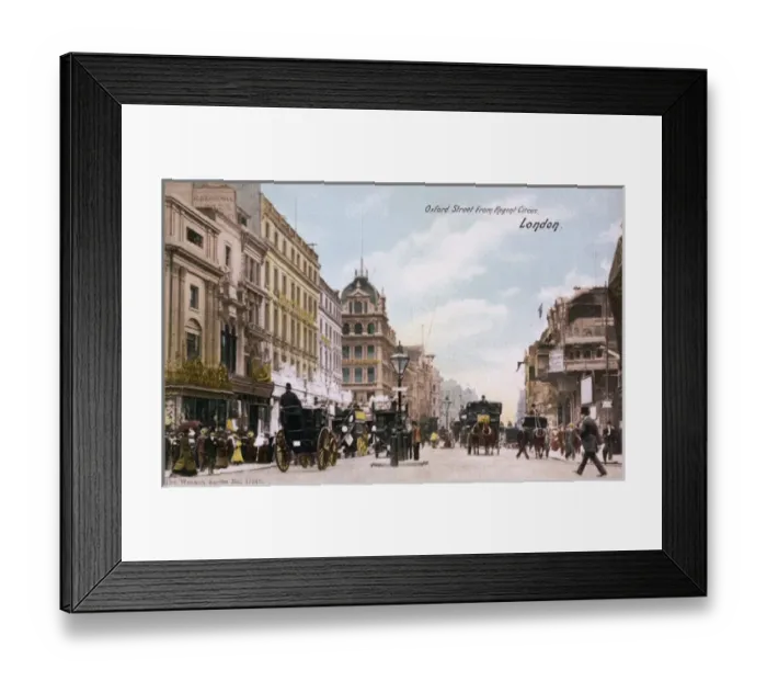 Framed Print : Oxford Street from Regent Circus, London Framed Print : Oxford Street from Regent Circus, London