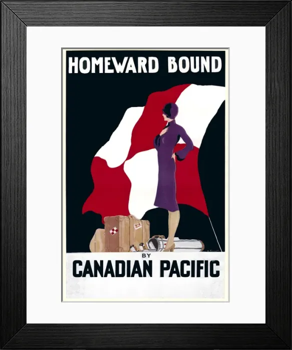 Framed Print : Poster design for Canadian Pacific travel Framed Print : Poster design for Canadian Pacific travel