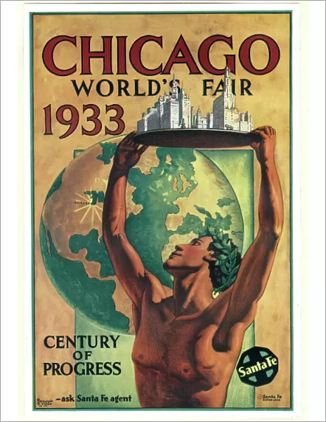 Poster design, Chicago Worlds Fair 1933