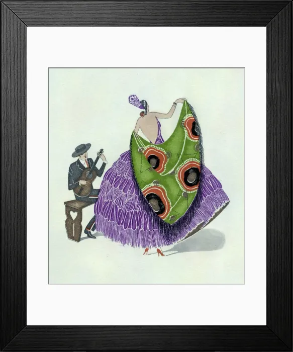 Framed Print : Print Users Yearbook -- flamenco dancer Framed Print : Print Users Yearbook -- flamenco dancer