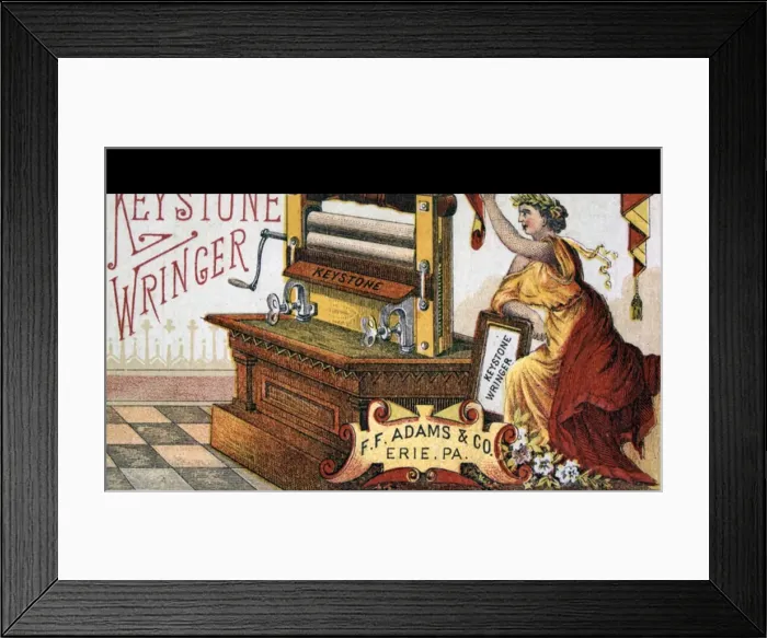 Framed Print : The Keystone Wringer, the best in the world Framed Print : The Keystone Wringer, the best in the world