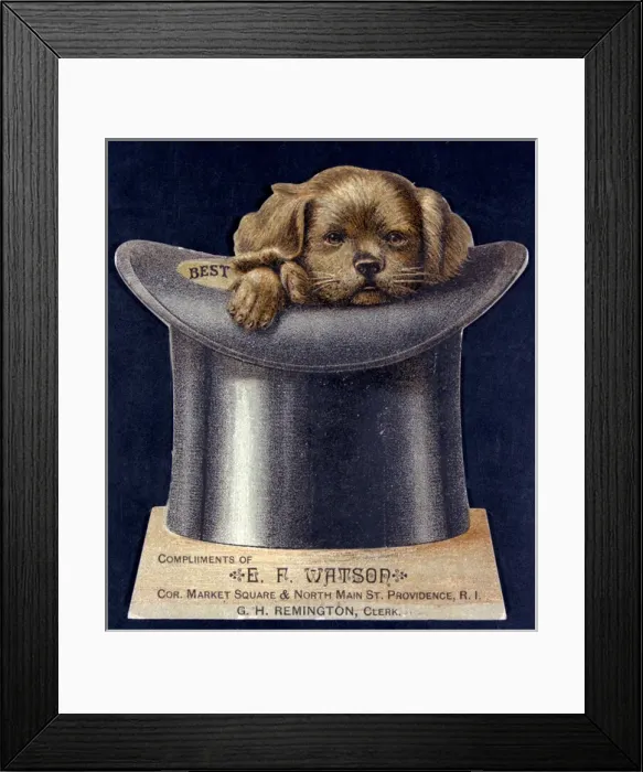 Framed Print : Advertisement for top hats Framed Print : Advertisement for top hats