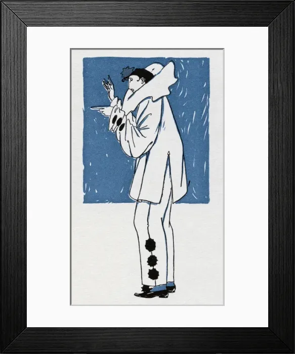 Framed Print : Pierrot alone Framed Print : Pierrot alone