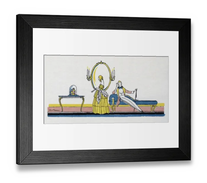 Framed Print : Columbine and Lelio Framed Print : Columbine and Lelio