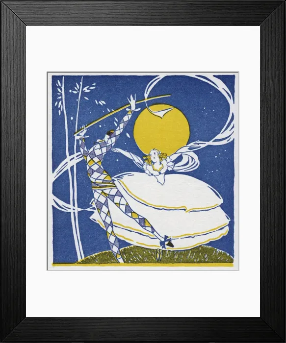 Framed Print : Harlequin and Columbine Framed Print : Harlequin and Columbine