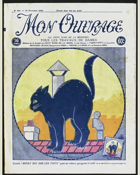 Magazine cover design, Cat on a Roof