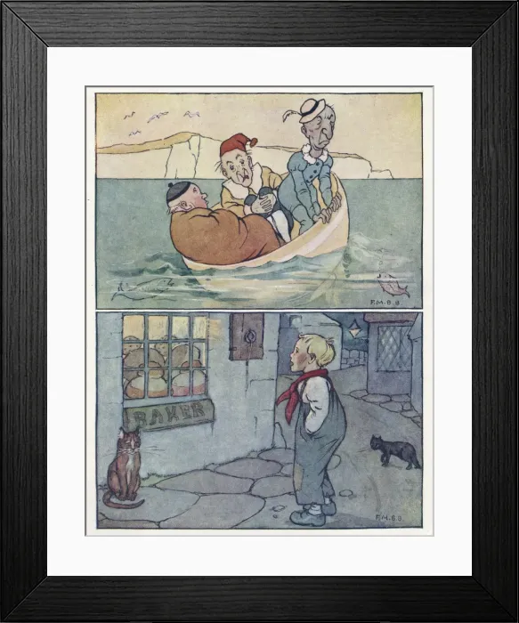 Framed Print : Nursery Rhymes -- Men of Gotham, bakers shop Framed Print : Nursery Rhymes -- Men of Gotham, bakers shop
