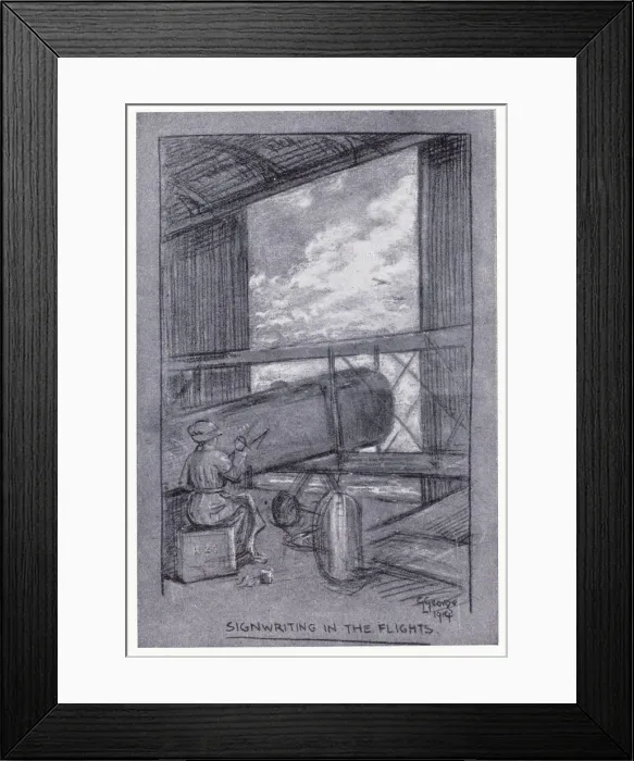 Framed Print : Womens Royal Air Force -- Signwriting