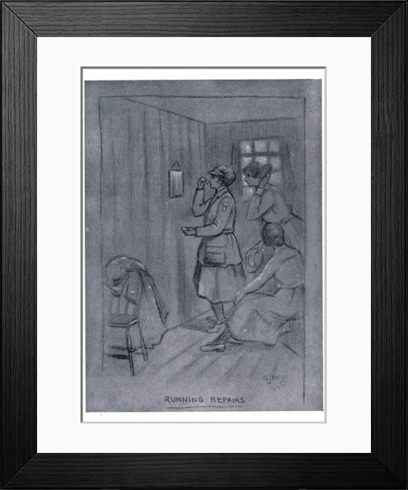 Framed Print : Womens Royal Air Force -- Running Repairs Framed Print : Womens Royal Air Force -- Running Repairs
