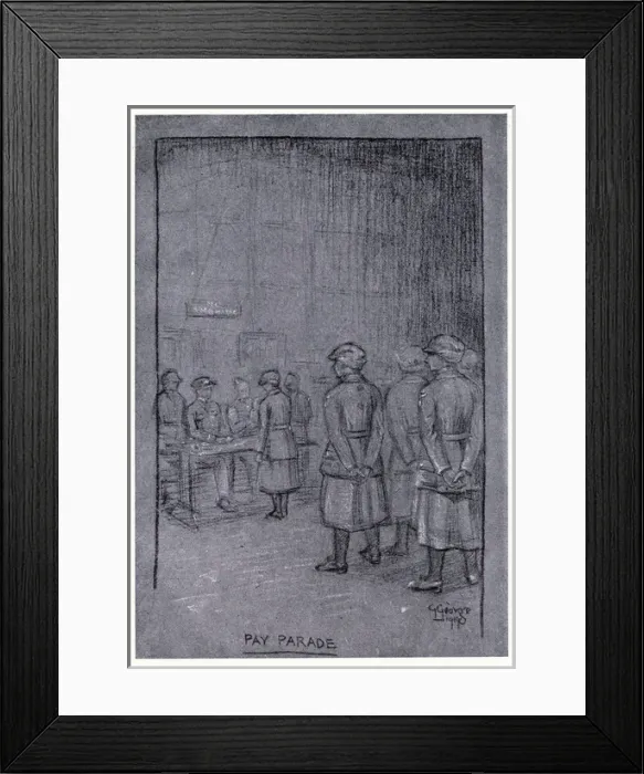 Framed Print : Womens Royal Air Force -- Pay Parade Framed Print : Womens Royal Air Force -- Pay Parade