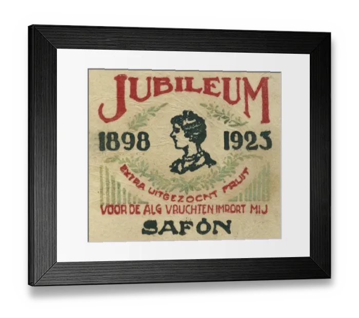 Framed Print : Fruit Label -- Jubileum Framed Print : Fruit Label -- Jubileum