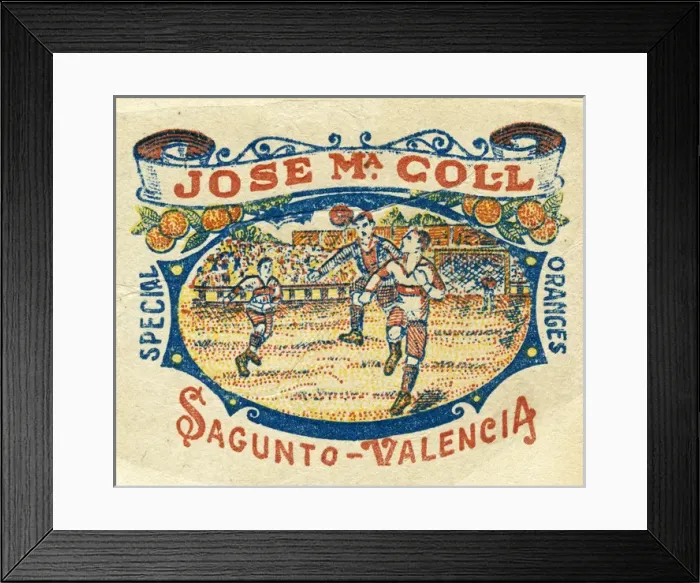 Framed Print : Fruit Label -- Jose MaColl, Valencia oranges Framed Print : Fruit Label -- Jose MaColl, Valencia oranges