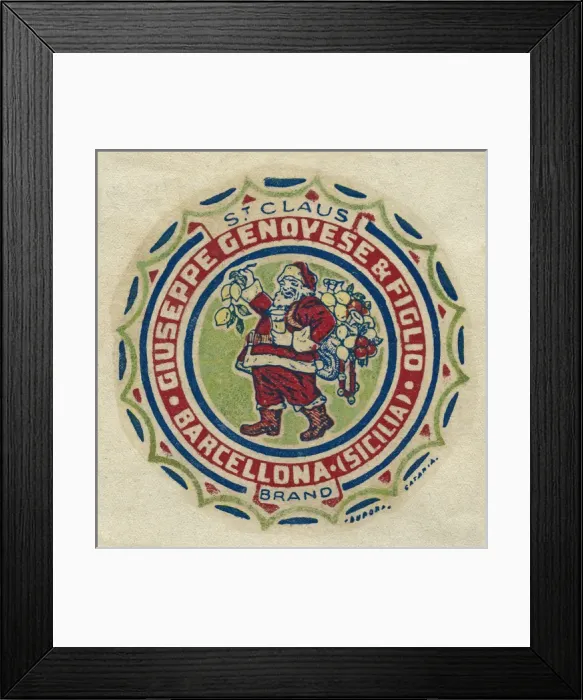 Framed Print : Fruit Label -- oranges and lemons Framed Print : Fruit Label -- oranges and lemons