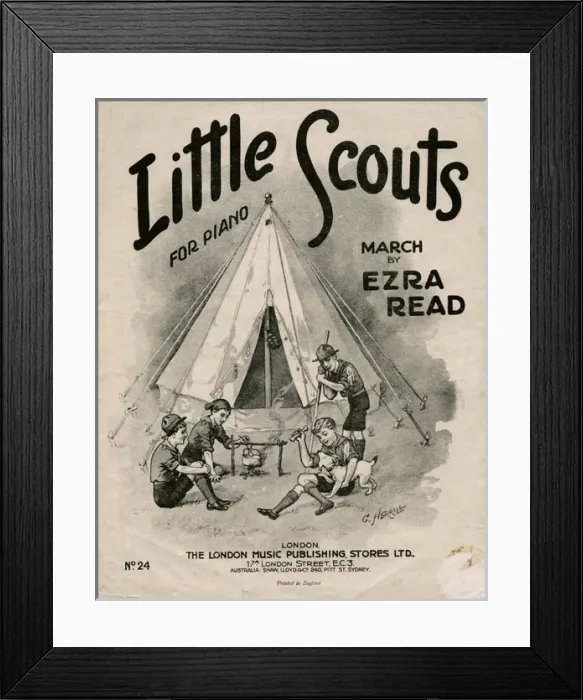 Framed Print : Sheet music cover, Little Scouts Framed Print : Sheet music cover, Little Scouts