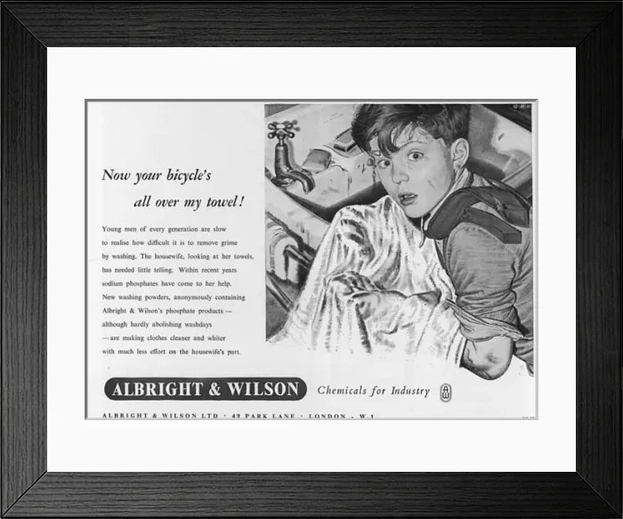 Framed Print : Boy drying his face on a towel Framed Print : Boy drying his face on a towel