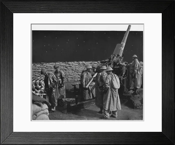 Framed Print : British anti-aircraft unit, WWII Framed Print : British anti-aircraft unit, WWII