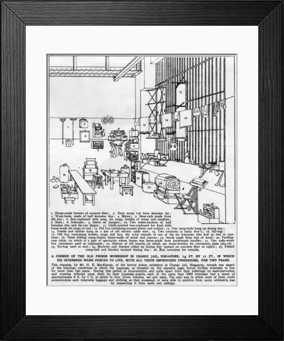 Framed Print : Internment camp Framed Print : Internment camp