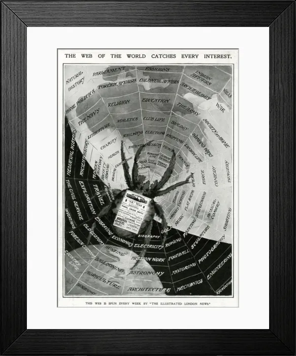 Framed Print : Illustrated London News advertisement, 1913 Framed Print : Illustrated London News advertisement, 1913