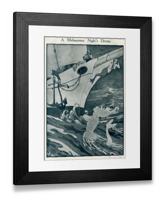 Framed Print : Illustration, A Midsummer Nights Dream Framed Print : Illustration, A Midsummer Nights Dream
