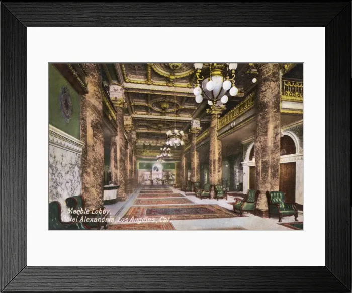 Framed Print : Lobby, Hotel Alexandria, Los Angeles, California, USA Framed Print : Lobby, Hotel Alexandria, Los Angeles, California, USA