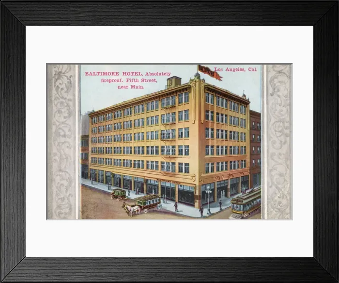 Framed Print : Baltimore Hotel, Los Angeles, California, USA Framed Print : Baltimore Hotel, Los Angeles, California, USA