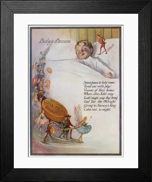 Framed Print : Advertisement, Wrights Coal Tar Soap Framed Print : Advertisement, Wrights Coal Tar Soap