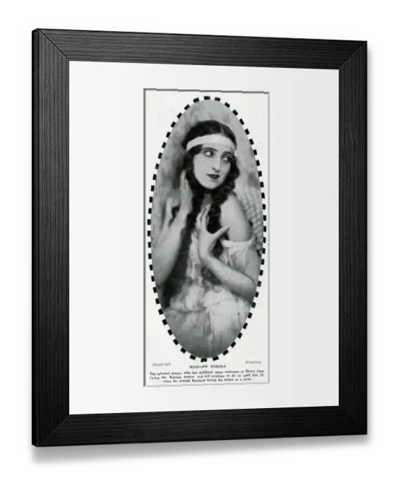 Framed Print : Vera Fokina, Russian ballet dancer Framed Print : Vera Fokina, Russian ballet dancer