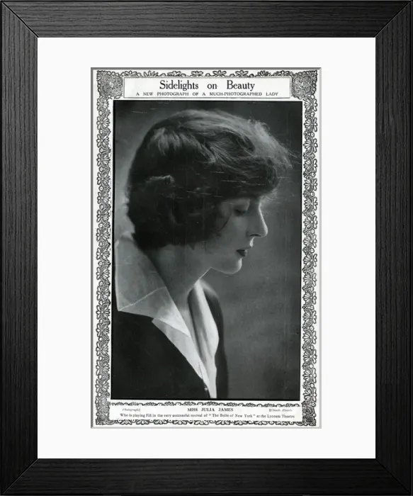 Framed Print : Julia James, English actress Framed Print : Julia James, English actress