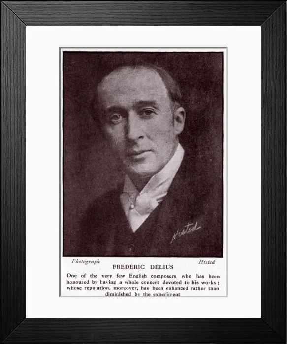 Framed Print : Frederick Delius, British composer Framed Print : Frederick Delius, British composer
